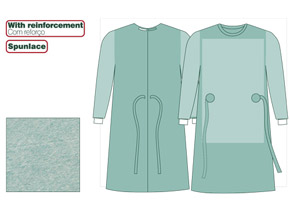 Surgical Gown 3 ( Spunlace, reinforcement or non reinforcement, Sterile)